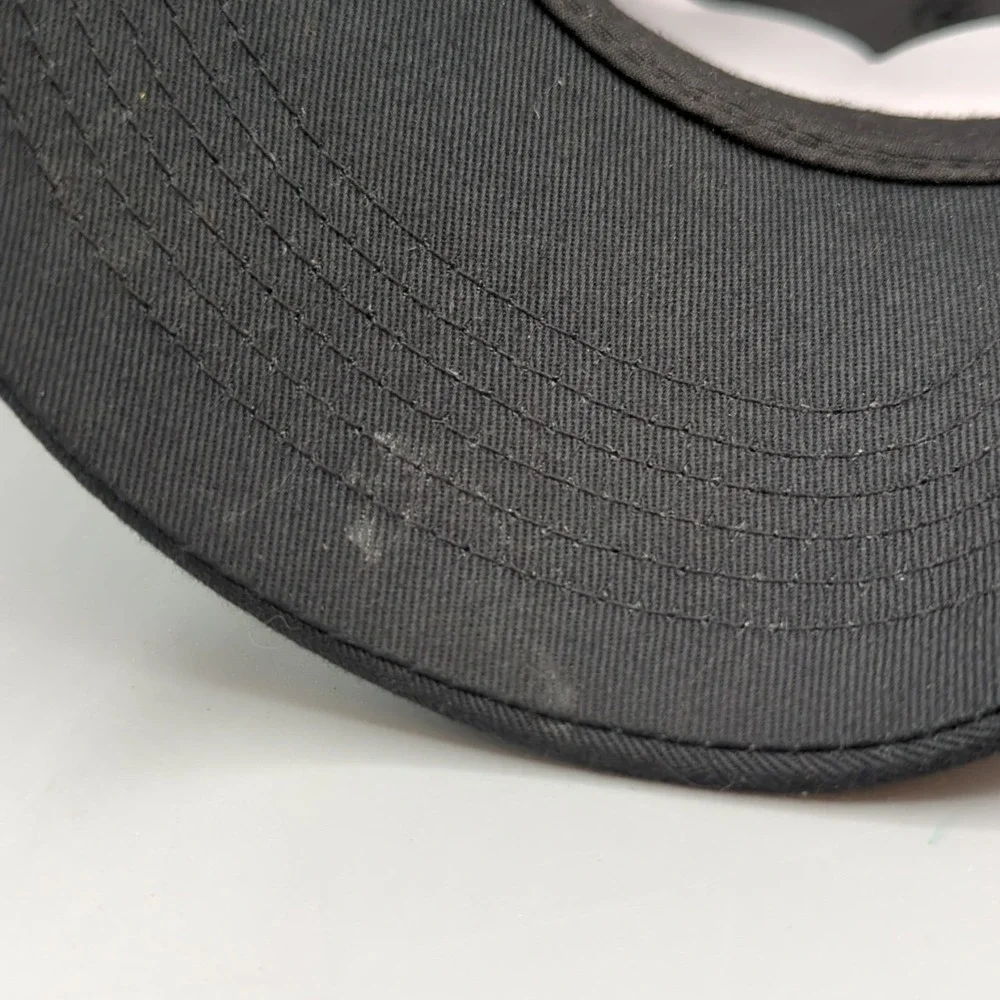 Bass Pro Shops Hat Cap Snapback Black Trucker Mesh Gone Fishing Casual